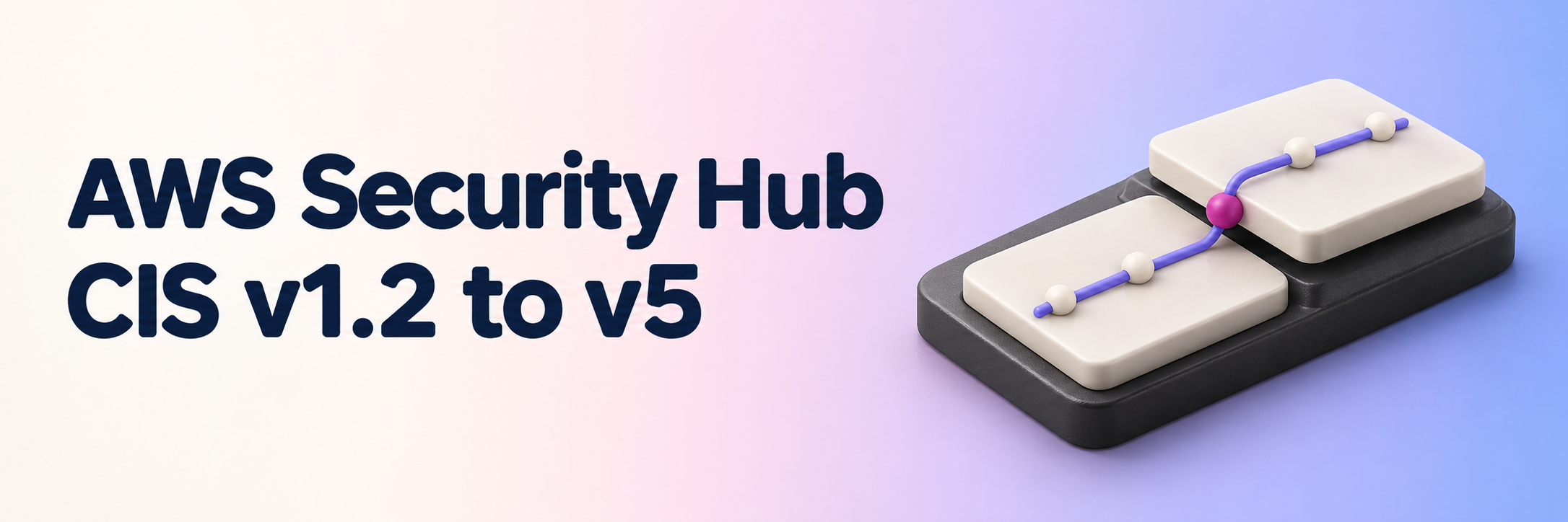 AWS Security Hub CIS v1.2 to v5 migration with a staged violet control path.