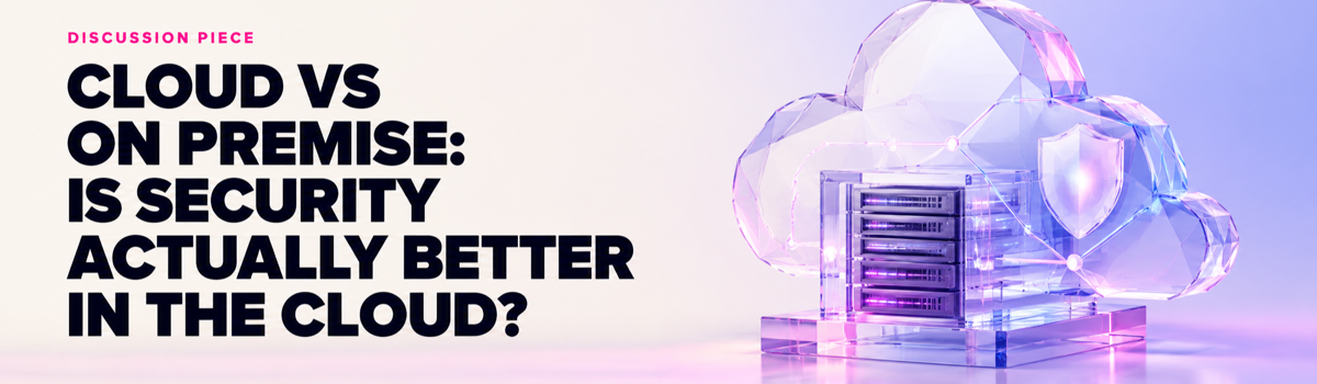 Discussion piece: Cloud versus on premise infrastructure security