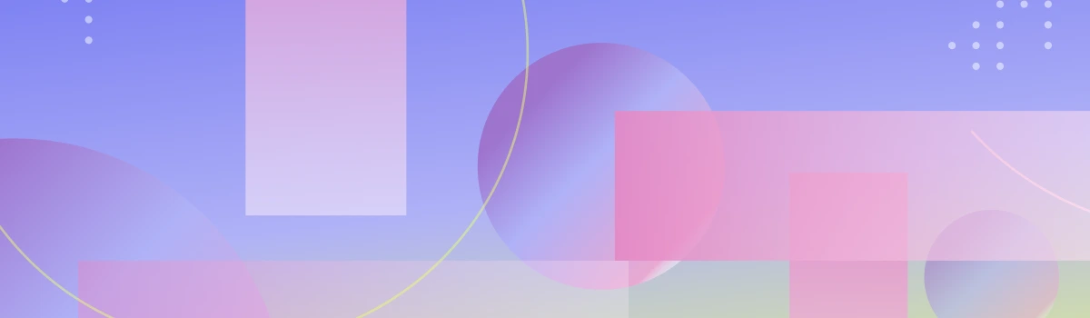 Abstract lavender, pink, and blue geometric composition for a CloudNativePG Terraform article